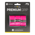 Vrchní Omotávky Tennis-Point Premium Grip pink 3er